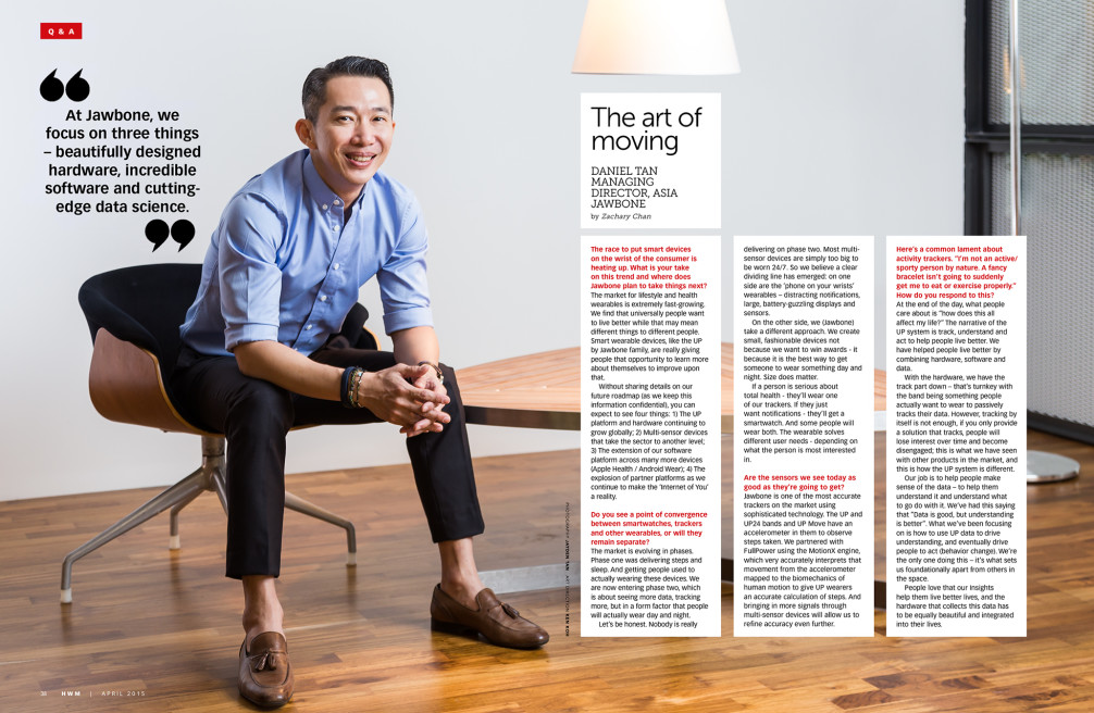 The Art of Moving – Daniel Tan, MD Jawbone Asia